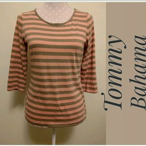 Relax Tommy Bahama Peach Stripe size Medium